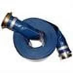Abbott Rubber 1148-2000 PVC Discharge Hose Assembly 2 Inch ID x 50 Feet, Blue