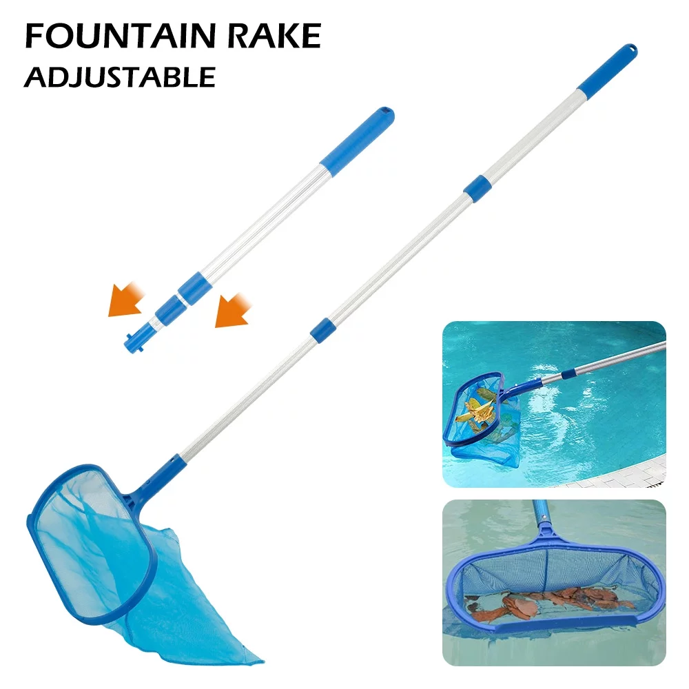 ODOMY Swimming Pool Leaf Skimmer Net with Telescopic Pole