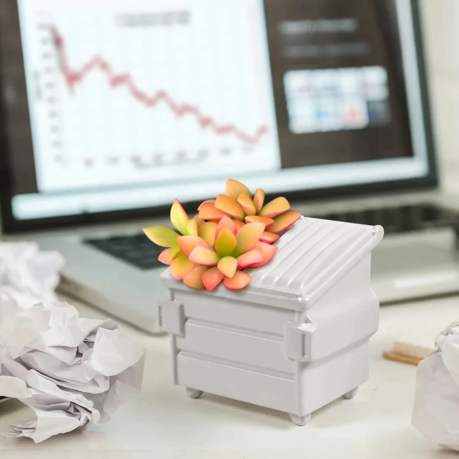 Fancy Plants Dumpster Air Plant Holder