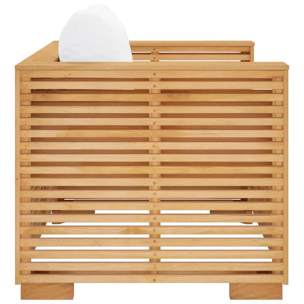 Dcenta Patio Sofa Chair with Cushions Solid Wood Teak