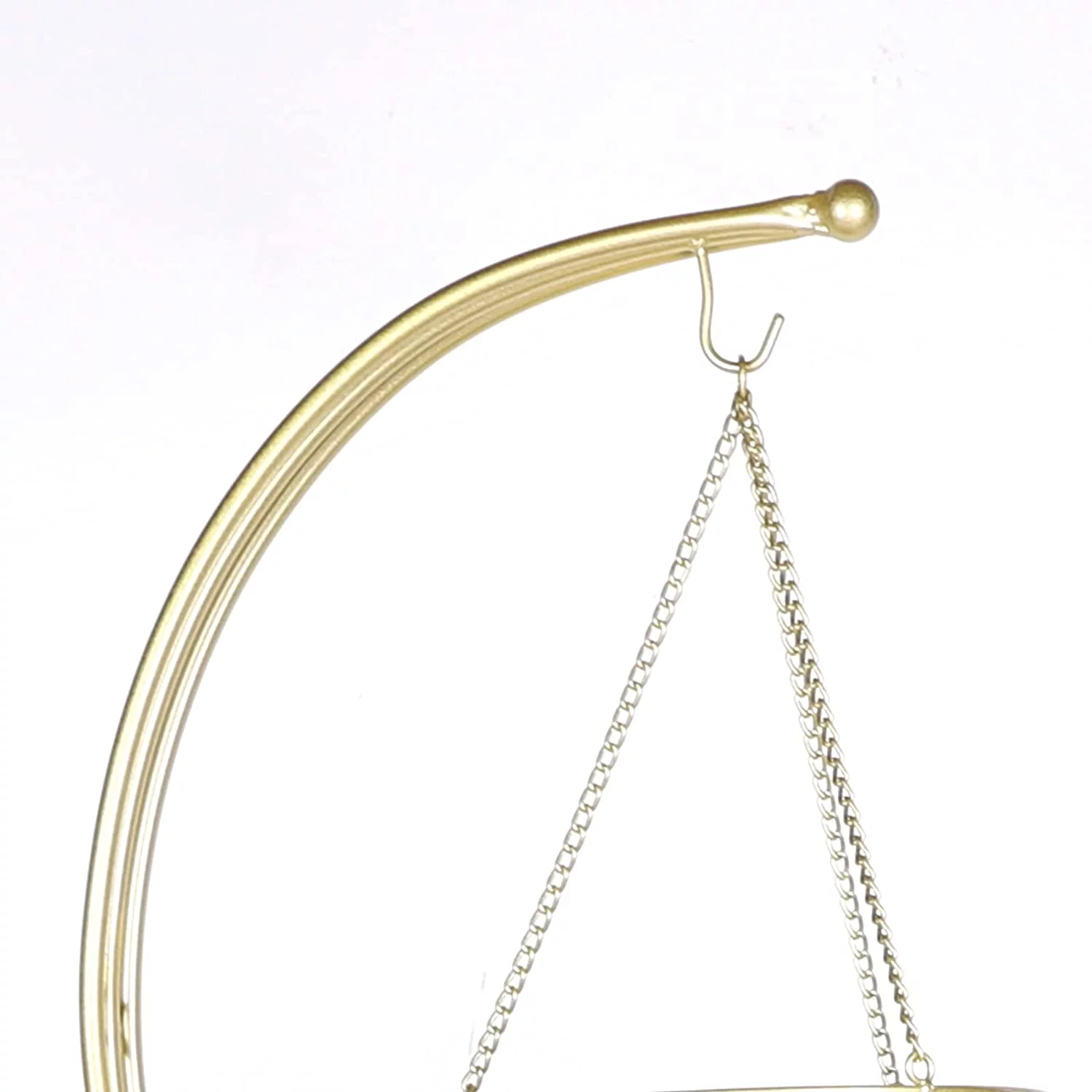 MONIPA 2-Tier Gold Iron Flower Pot Holder Decor Outdoor and Indoor Hanging Rust-Proof Planter Rack for Home Office and Wedding