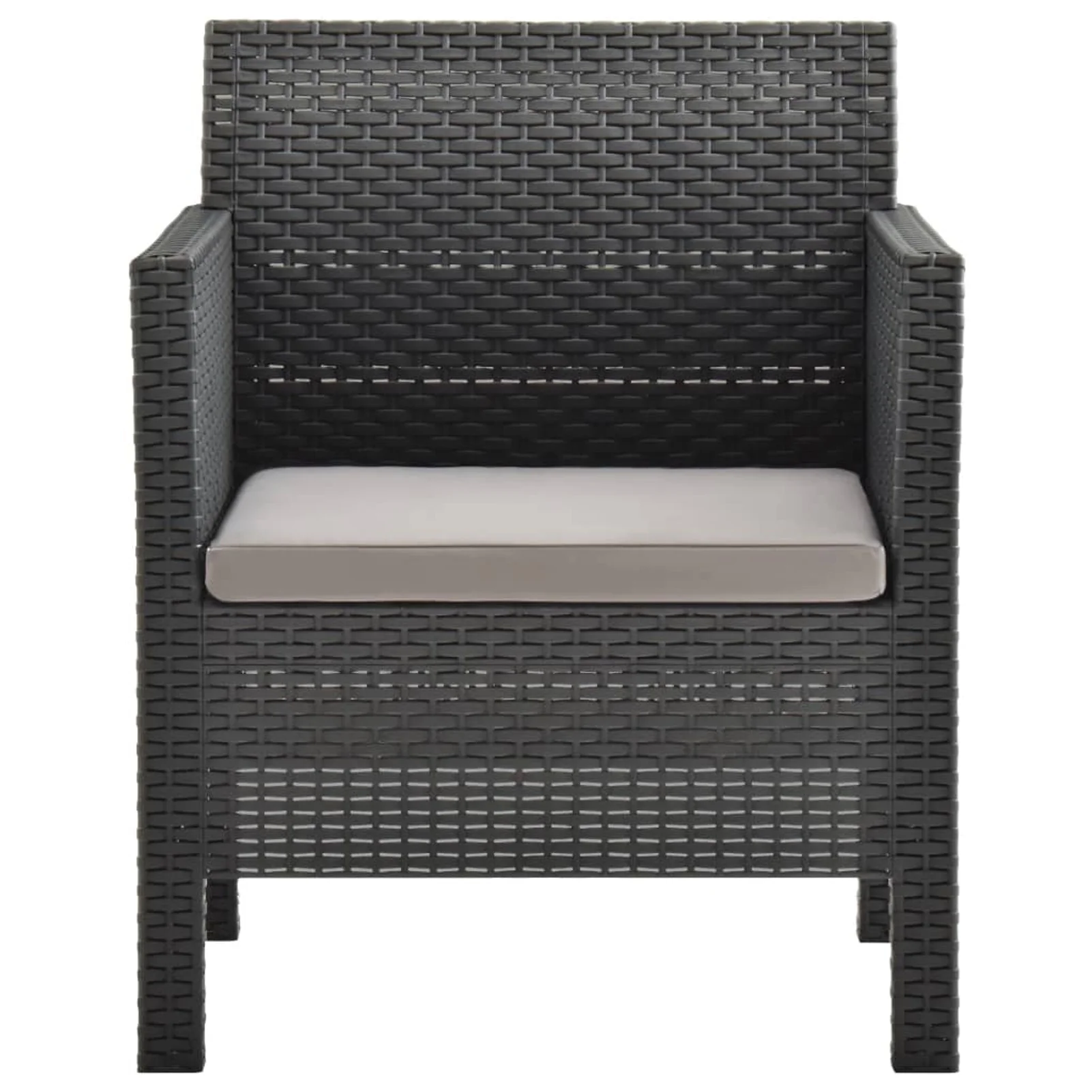 Andoer Garden Chair with Cushion  Anthracite