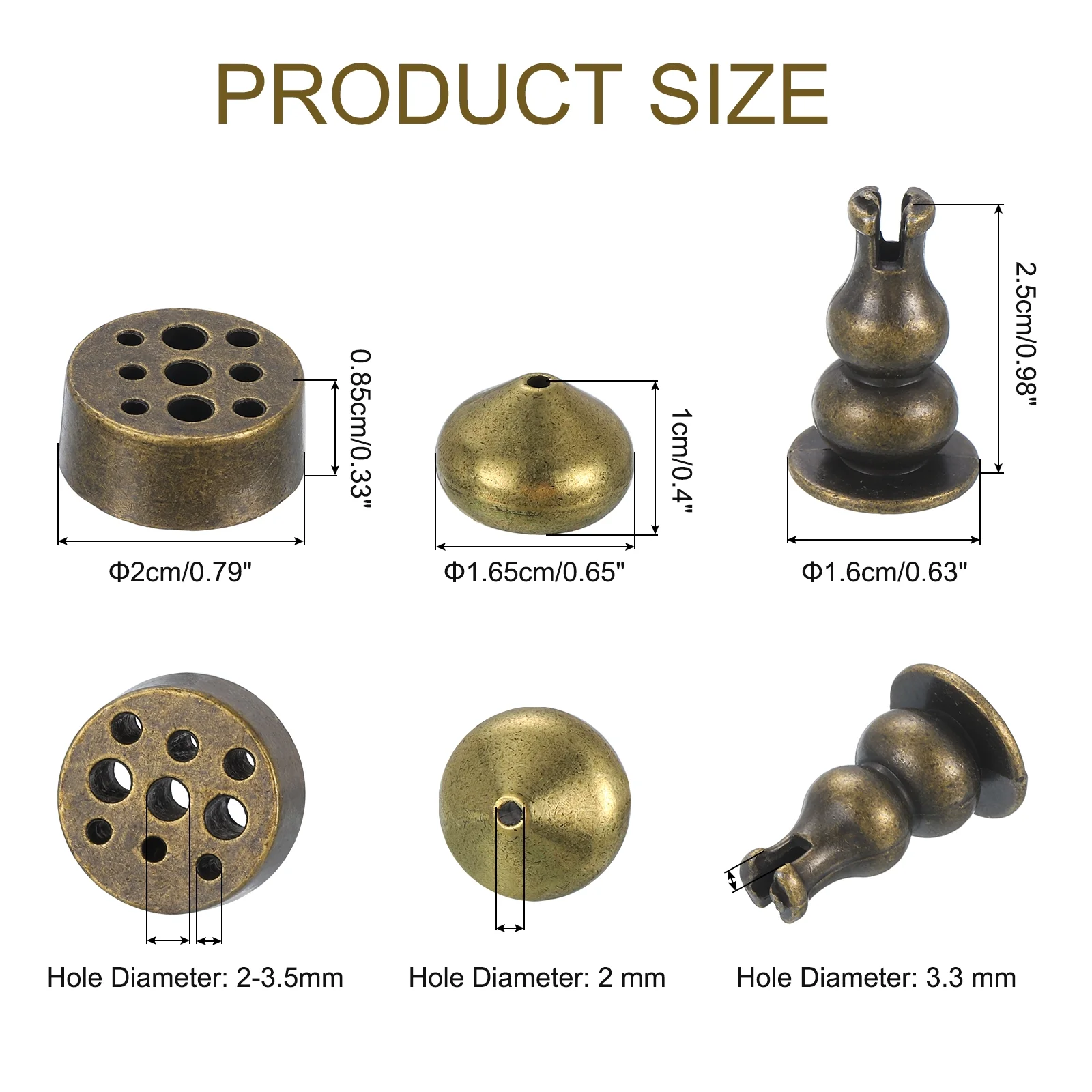 4Pcs Flower Incense Holder Incense Burner Holder Gourd-Shape Ash Catcher for Yoga Meditation