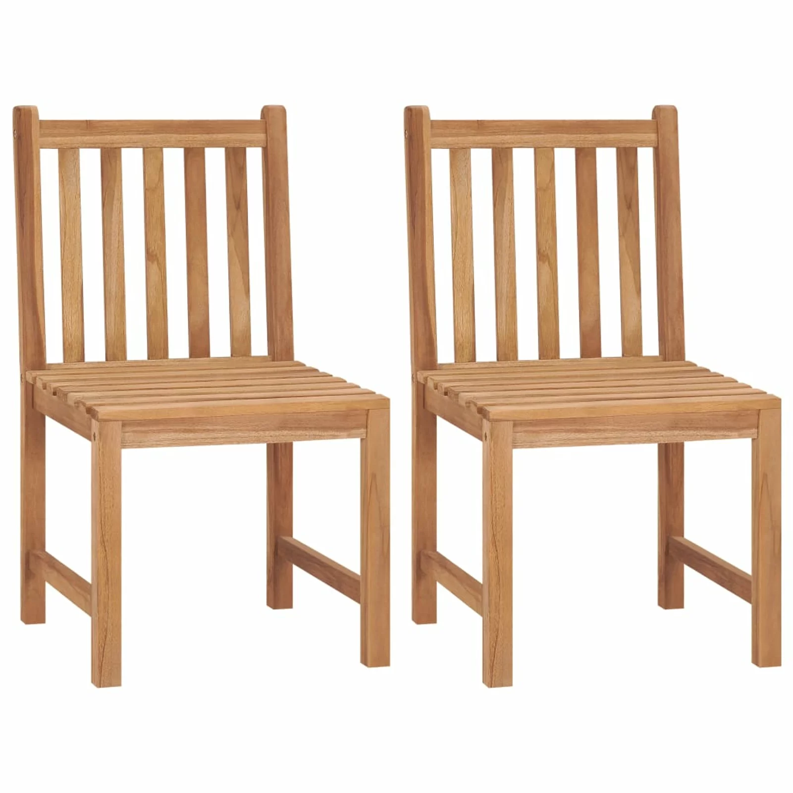 moobody Patio Chairs 2 pcs Solid Teak Wood