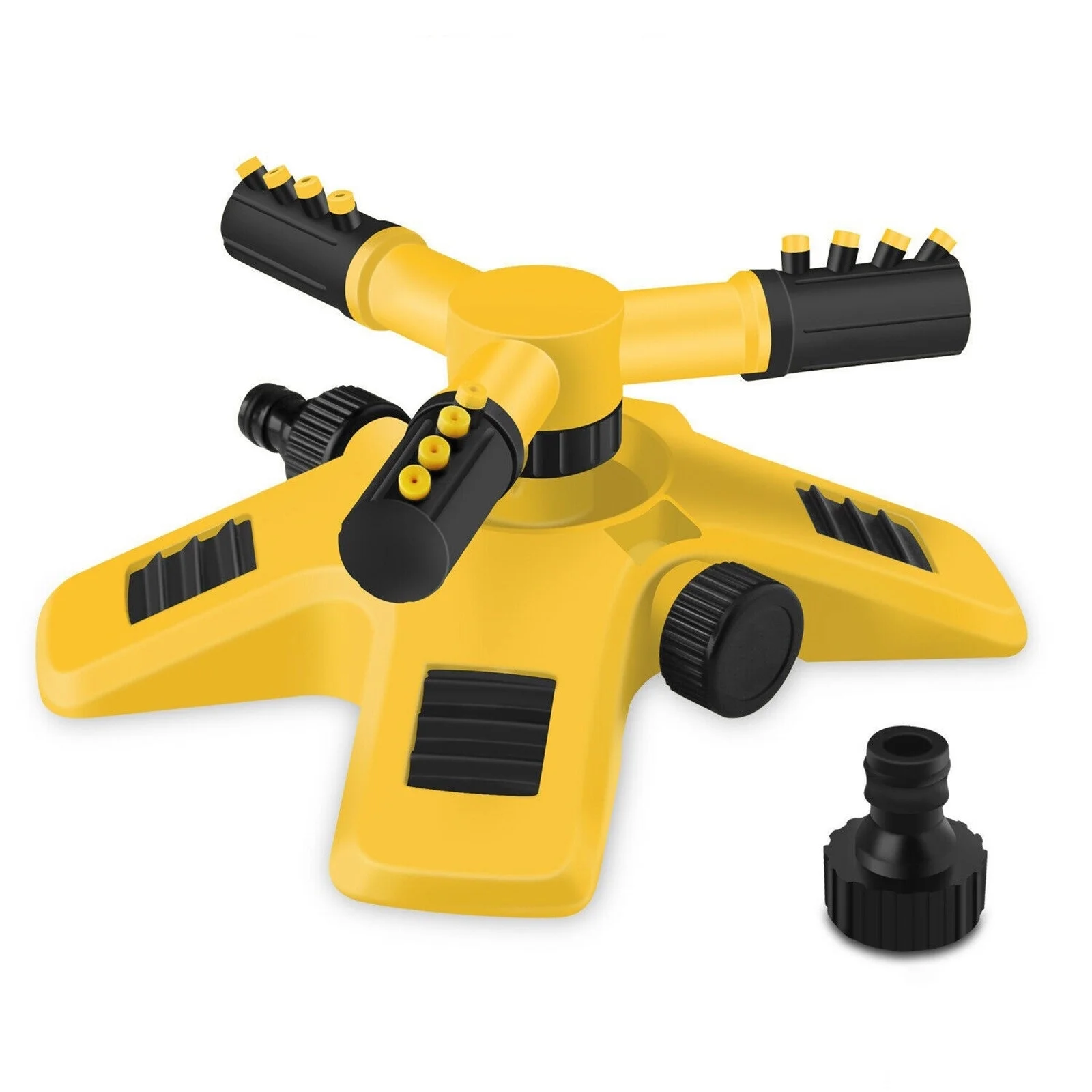 qolami Garden Sprinkler, Adjustable 360 Degree Rotation Lawn Sprinkler, Large Area Coverage, Multipurpose Yard Sprinklers for Plant Irrigation and Kids Playing