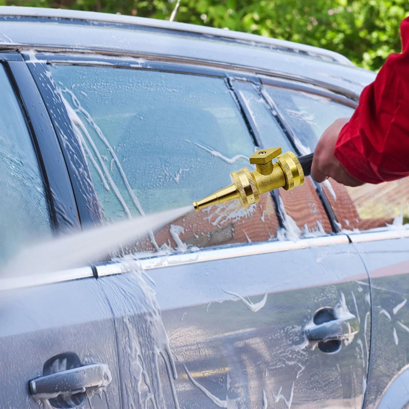 Garden Brass Nozzle Garden Hose Watering Irrigation Nozzle 2inch Small Spray Nozzle Garden Sprinkler System