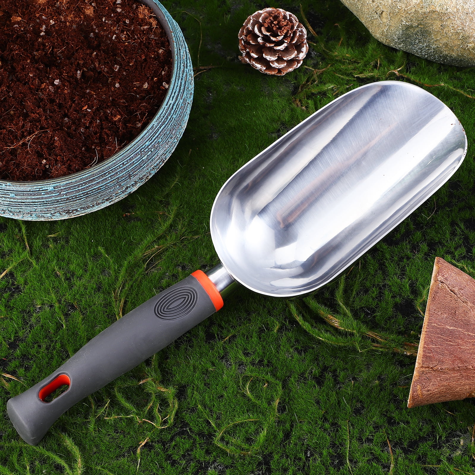 Qumonin Soil Scoop Ice Scoop Garden Shovel Metal Ice Scoop Hand Shovel Garden Shovel Ice Scoop For Freezer