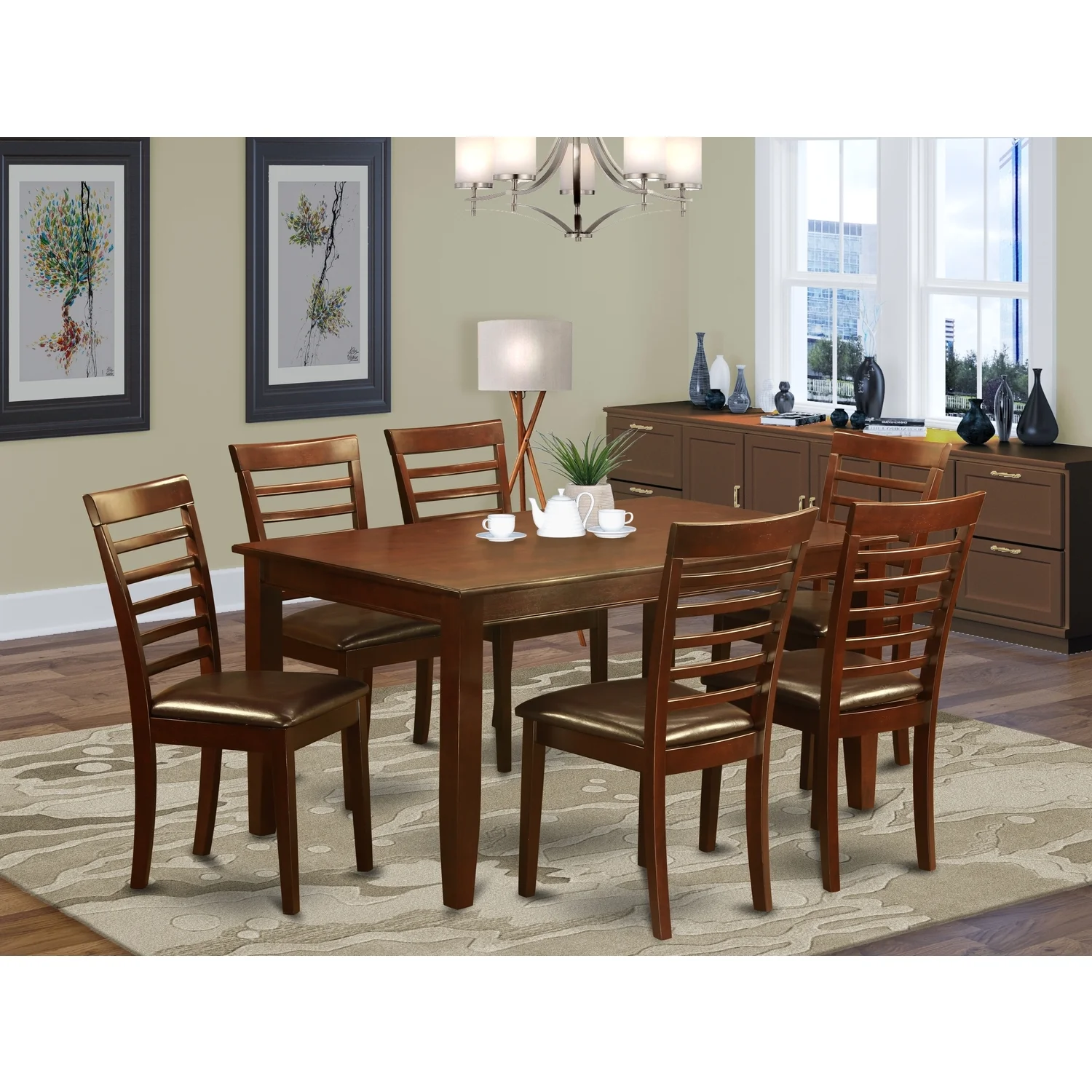 HomeStock Eclectic Escape Set-HomeStock Table With Kitchen Chairs