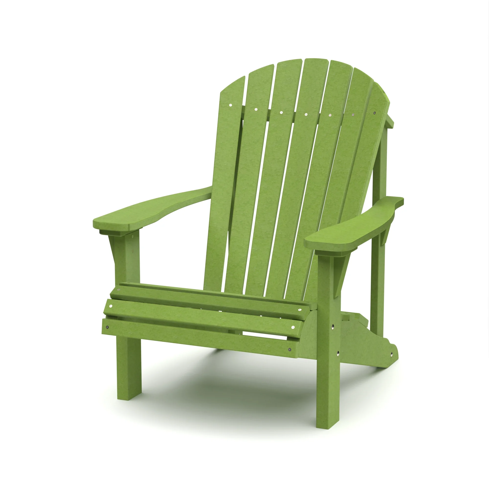 Wildridge Heritage Sunrise Adirondack Chair, Lime Green, Outdoor Weather Resistant Poly Patio Furniture