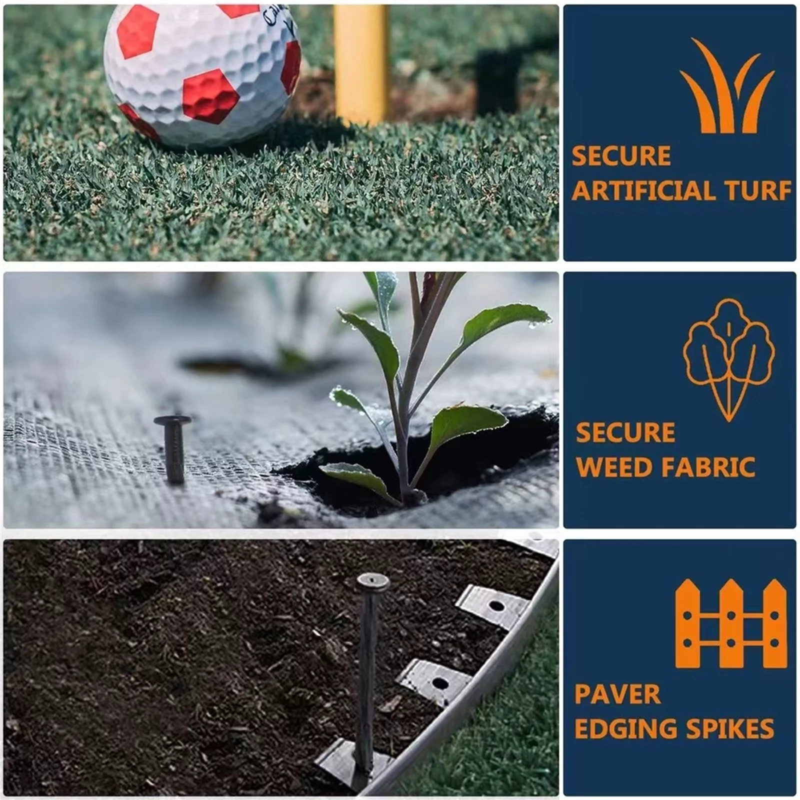 8 Inch Edging Nails Edging Pile Screw Nylon Yard Garden Nails Glass Tile Drill Bits 1/4 Carbide Drill Bit Set Brocas Para Metal Profesionales Glass Hole Saw Drill Bit 1 3/8 Catch Cover Bead