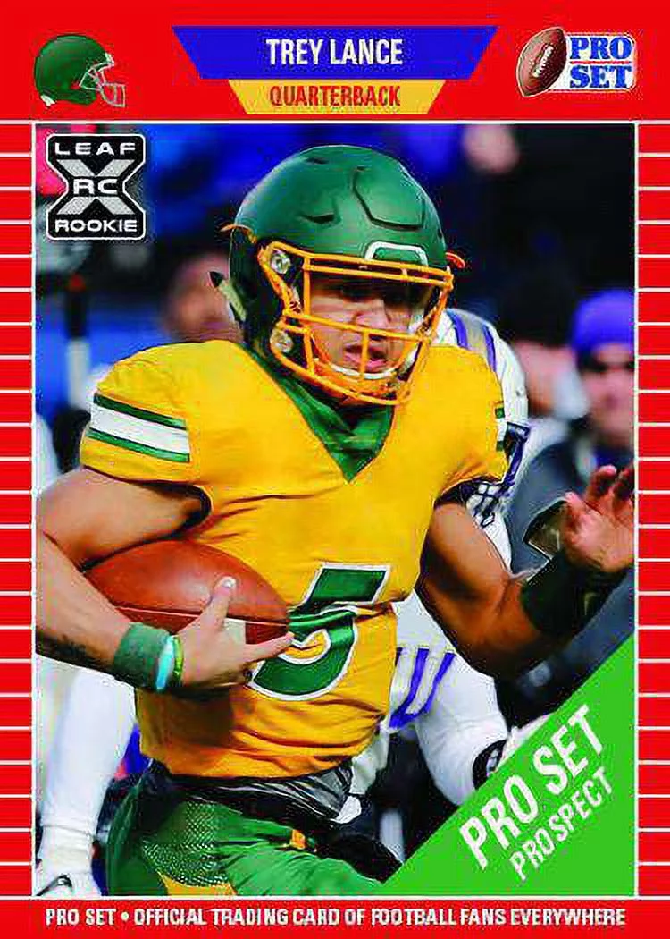 NFL 2021 Pro Set Football Trey Lance Trading Card (XRC Rookie Card)