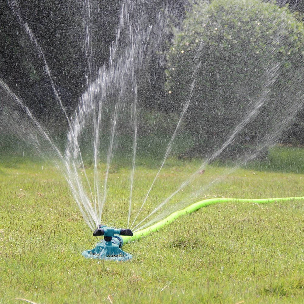 OUHUON Lawn Sprinkler Automatic Garden Water Sprinklers Lawn Irrigation Rotation 360°