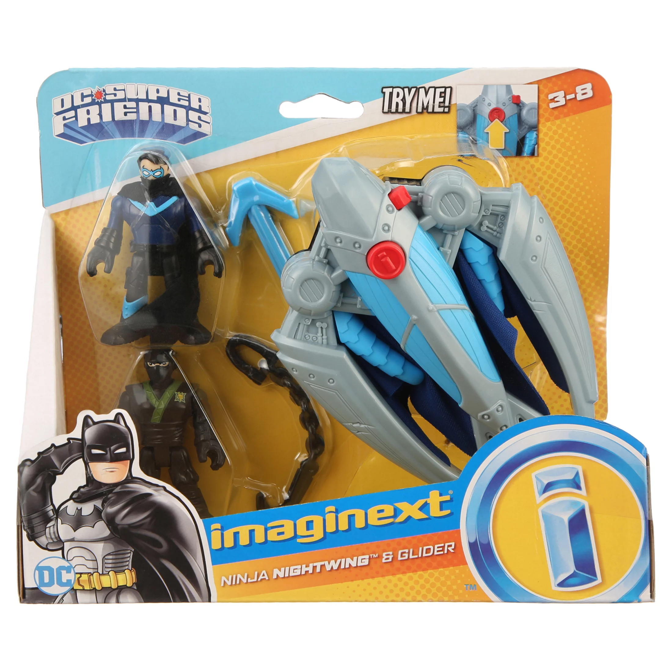 Imaginext DC Super Friends Ninja Nightwing & Glider Action Figure Sets