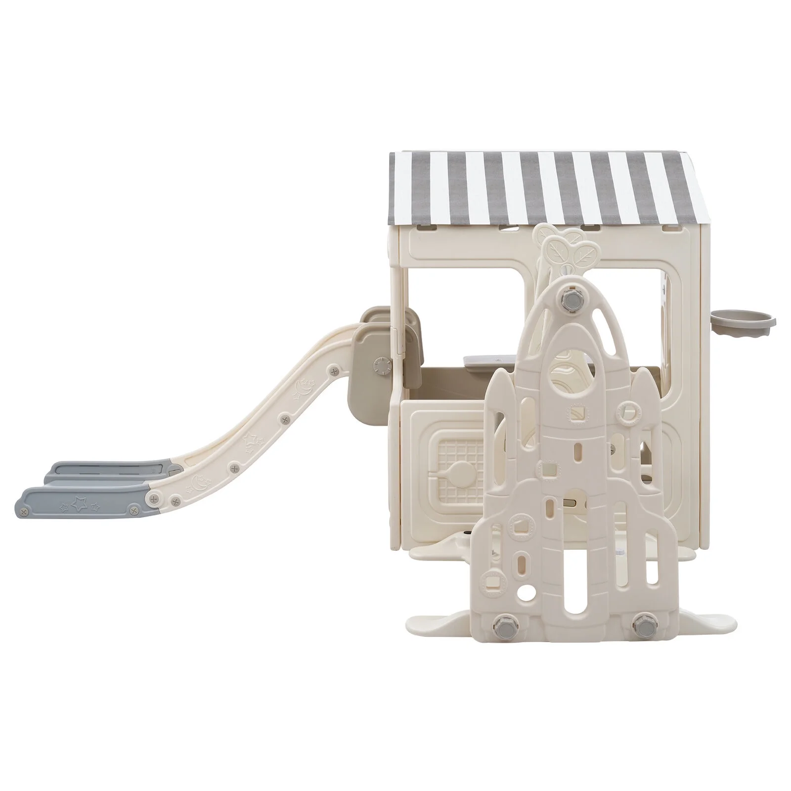 6 in 1 Toddler Slide Swin Sets,Kid Playground Climber Slide Playset,Freest Slide