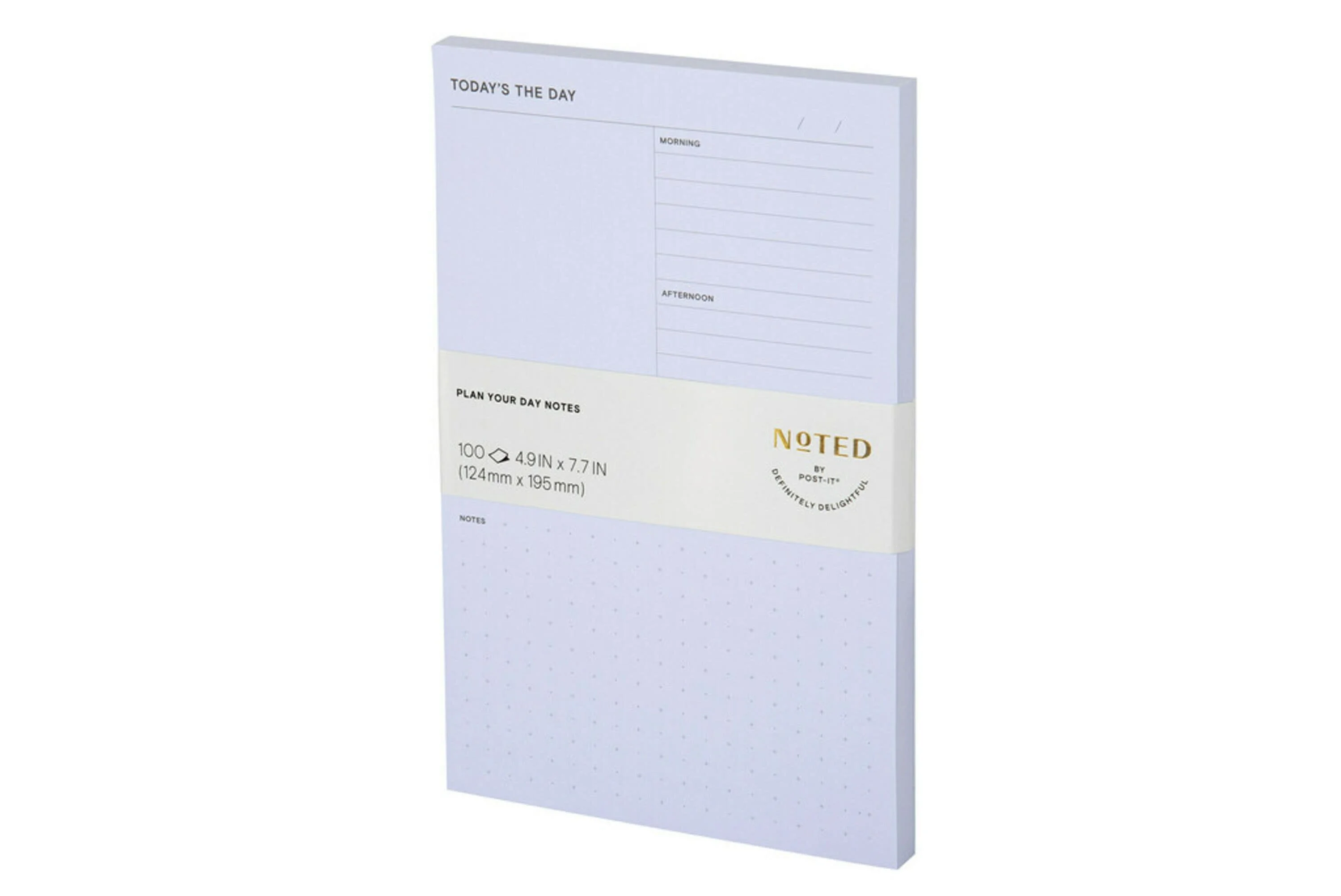 Noted by Post-it®, Blue Daily Planner Pad, 4.9 in. x 7.7 in.