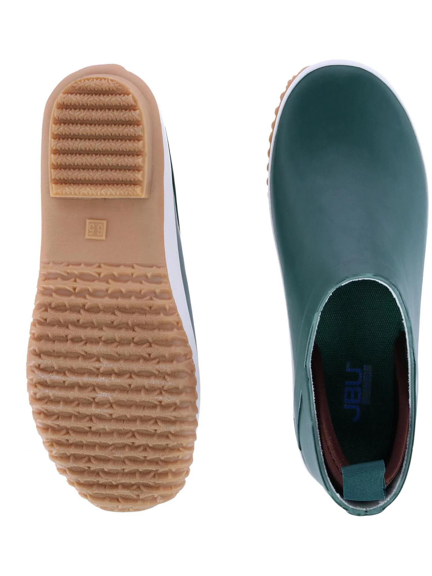 Jambu Women's Bumblebee Garden Ready Slip-On Waterproof Shoes, Hunter Green \ Brown,8.5 M US