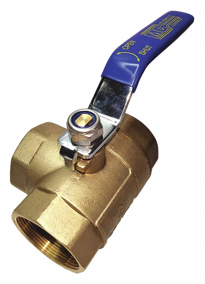 Manufacturer Varies Brass Ball Valve,3-Way,FNPTxFNPT,3/4 in 1PZA2