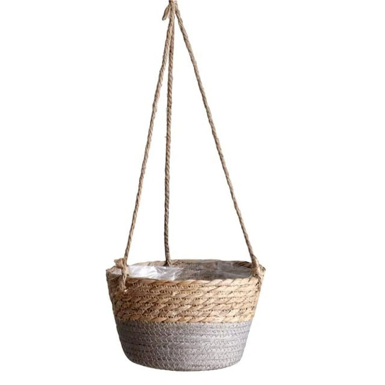 Garden Hanging Planter Macrame Plant  Basket Jute Rope Woven Indoor Outdoor Flower Pot Holder Plant Hangers  Decor