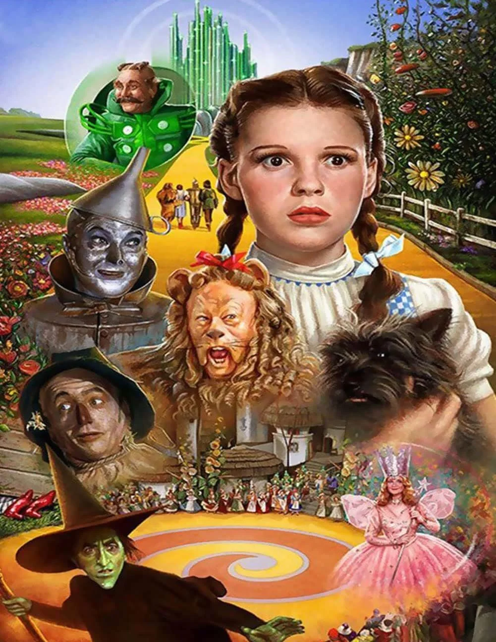 5D Diamond Painting Kits for Adults, The Wizard of Oz Diamond Art with Full Tools Accessories,DIY Full Drill Diamond Dots Rhinestone Diamond Arts Kits for Home Wall Decor Gifts 12x16inch