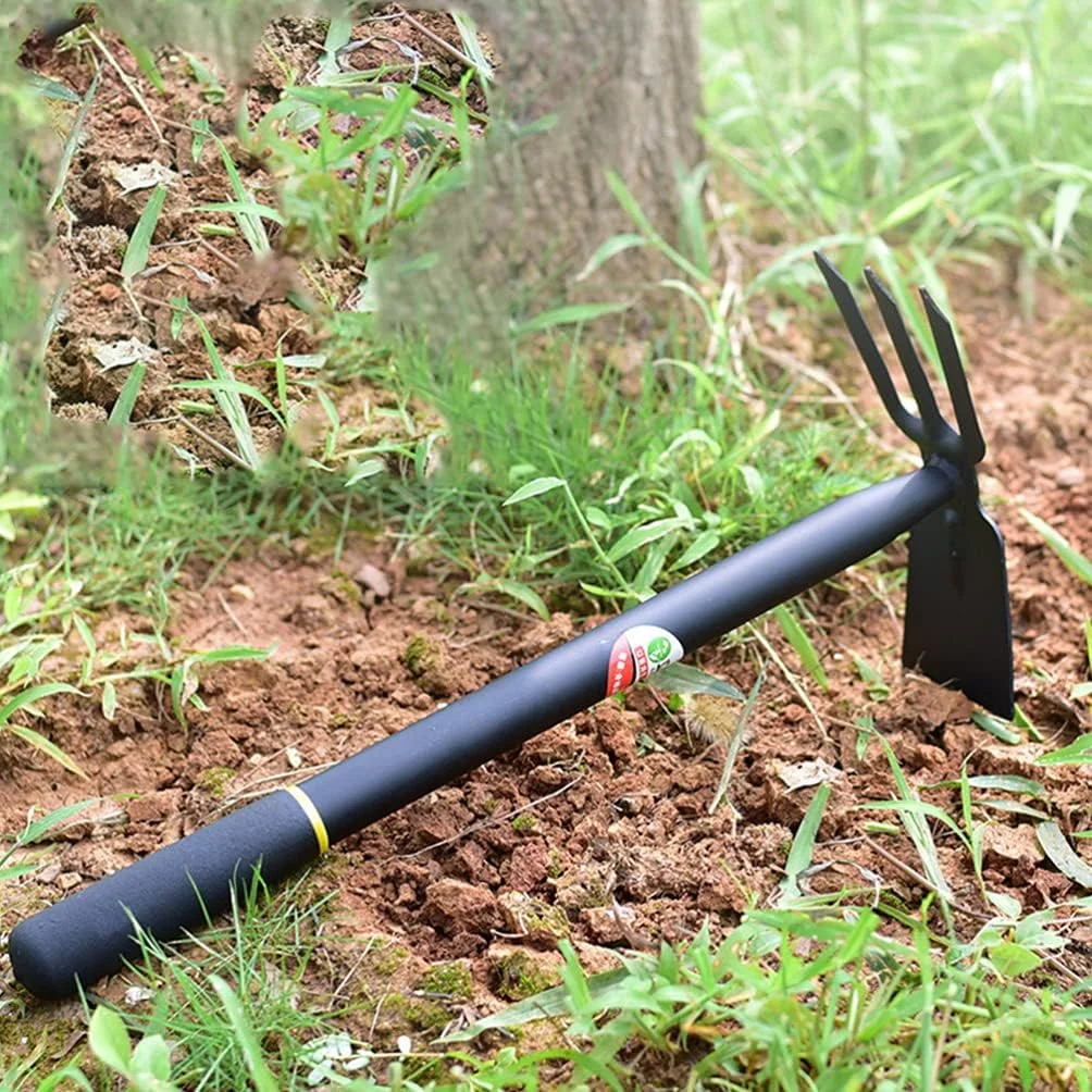Heavy Duty Manganese Steel Hand Tiller for Hoeing  Cultivating  Weeding  Digging  Loosening Soil  Flower Planting in Gardens and Farms - Agriculture Tool with High Efficiency and Durabili