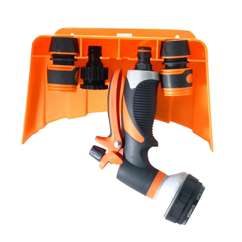 ZiSUGP Wall Mounted Garden Hose Pipe Cable Hanger Tidy Bracket -Shed Rack Fence Holder Sprinkler System Parts Female to Female