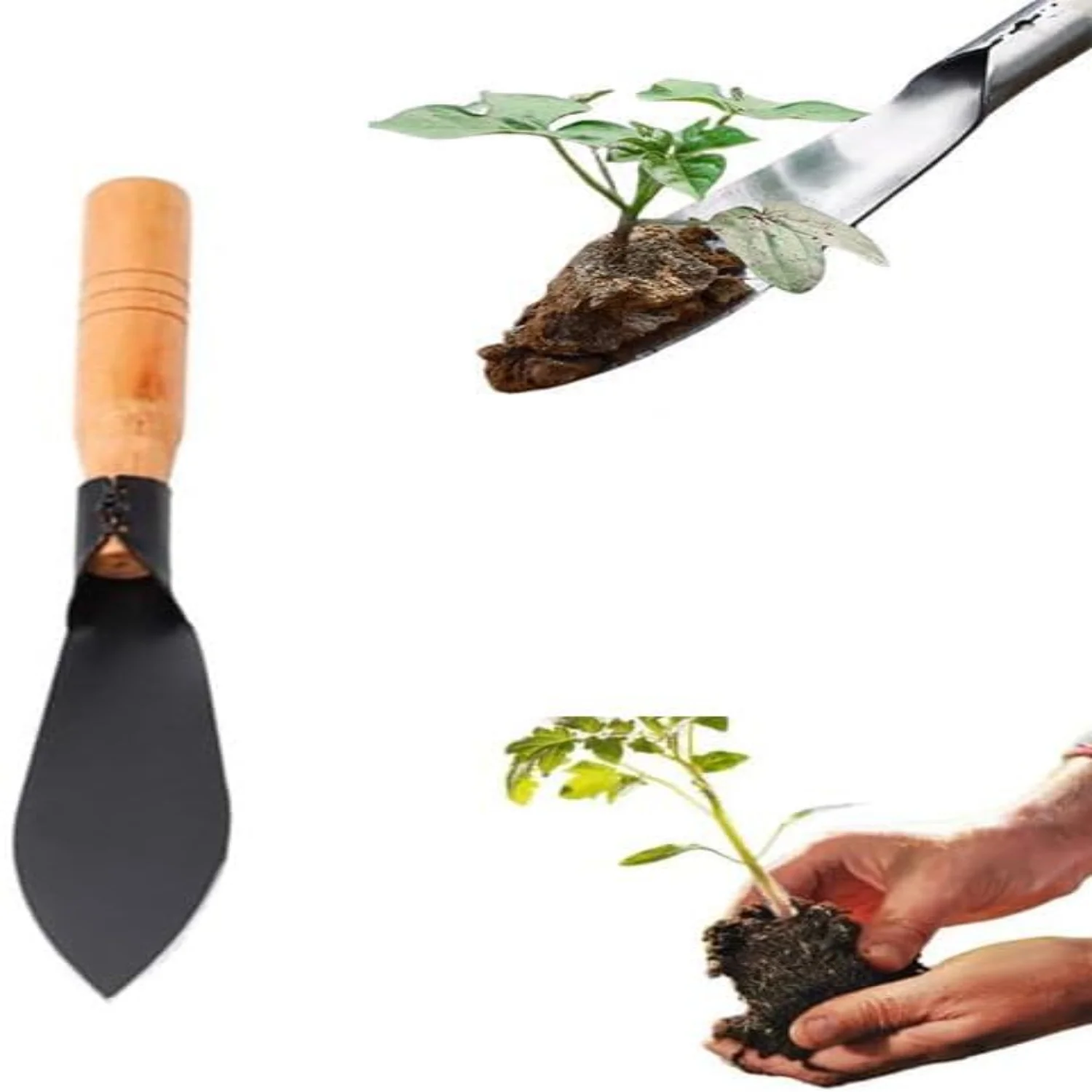 Essential High-Quality Small Gardening Hand Tools Shovels for Your Beautiful Garden - Upgraded 2024 Sharp Manganese Steel Garden Trowel with Ergonomic Wooden Handle for Efficient Planting