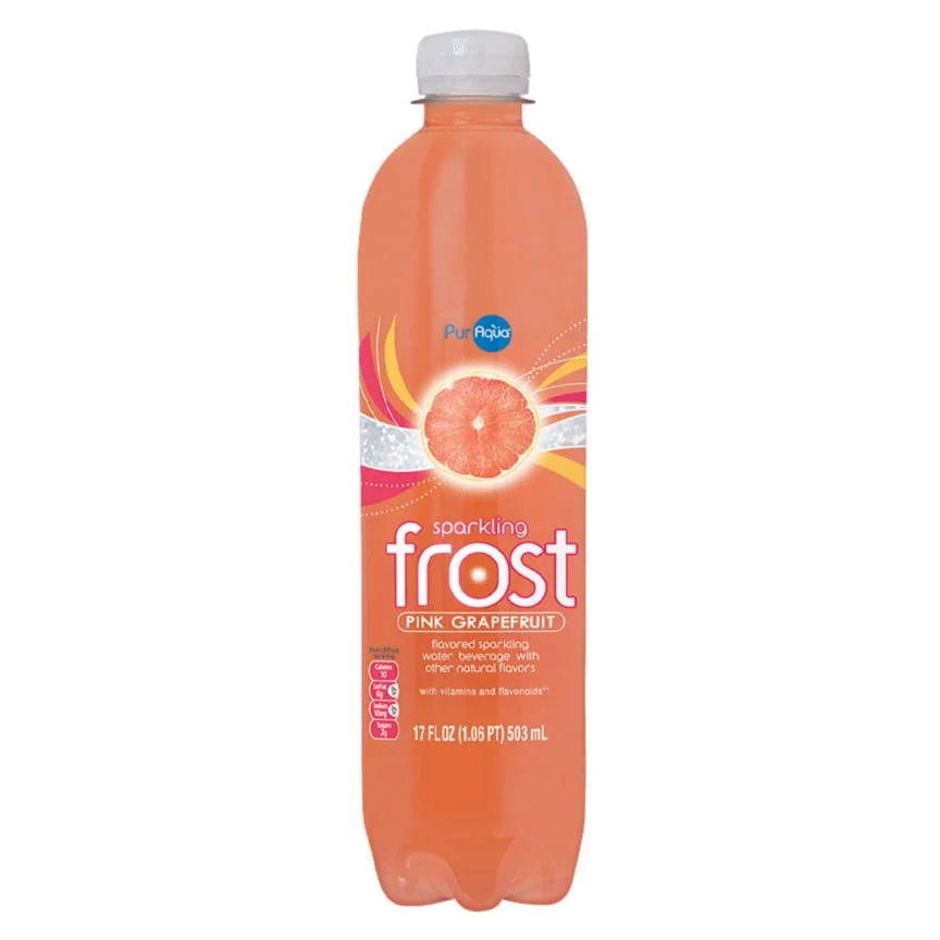 PurAqua Pink Grapefruit Sparkling Flavored Frost Water, 17 fl oz