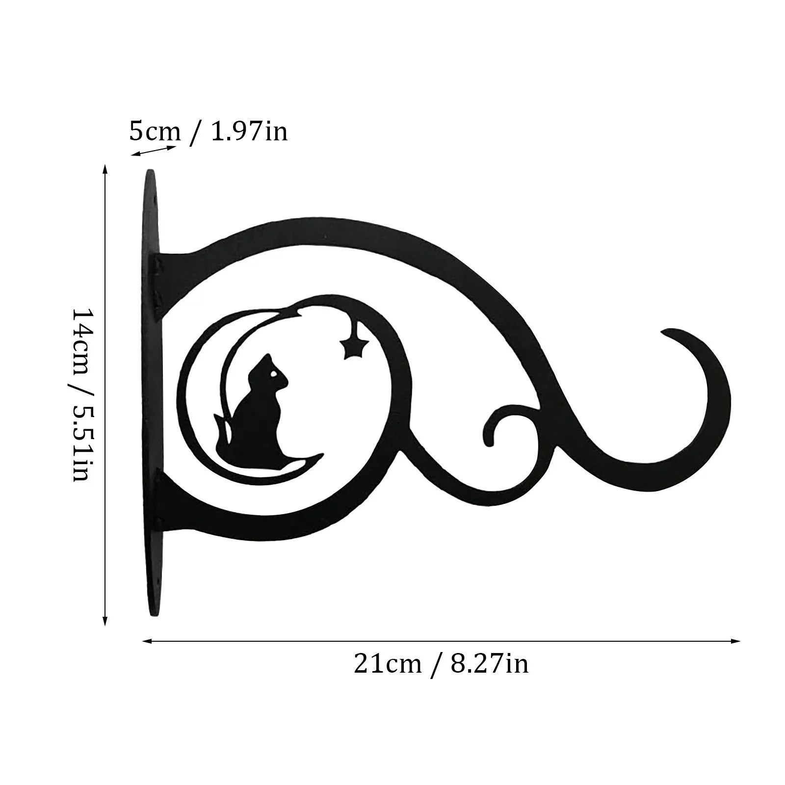 Mounted Hanging Bracket Wall-Mounted Flower Pot Hook Hanger Flower Pot Bird Feeder