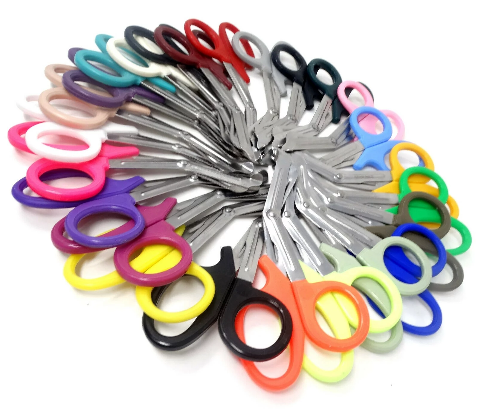 24/pack Assorted Colors Trauma Shears Scissors 7.25