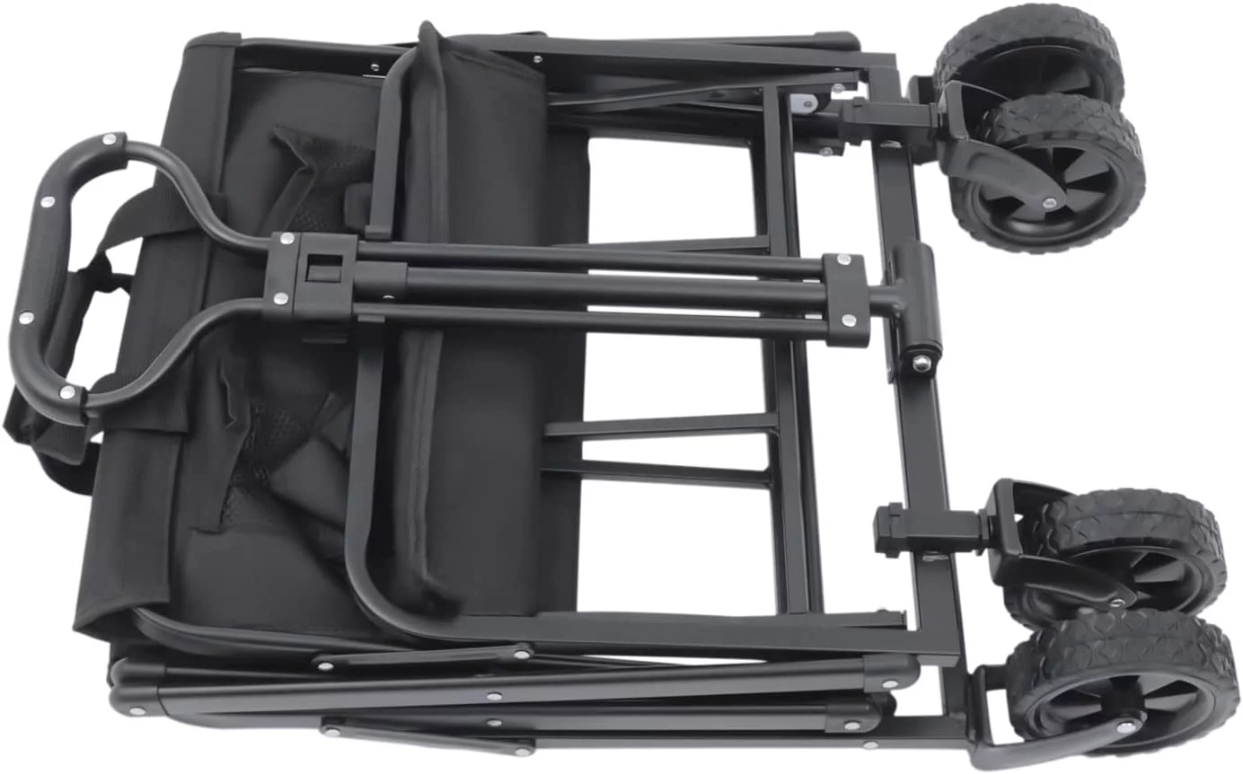 Miumaeov Folding & Rolling Collapsible Garden Cart Camping Wagon Utility 5
