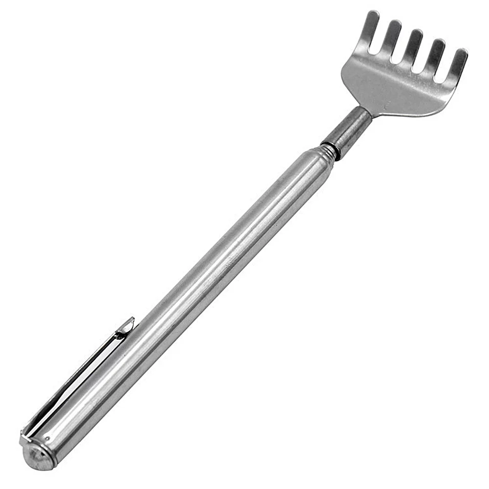 Back Scratcher Stainless Steel Retractable Body Massager Itching Tool Rake