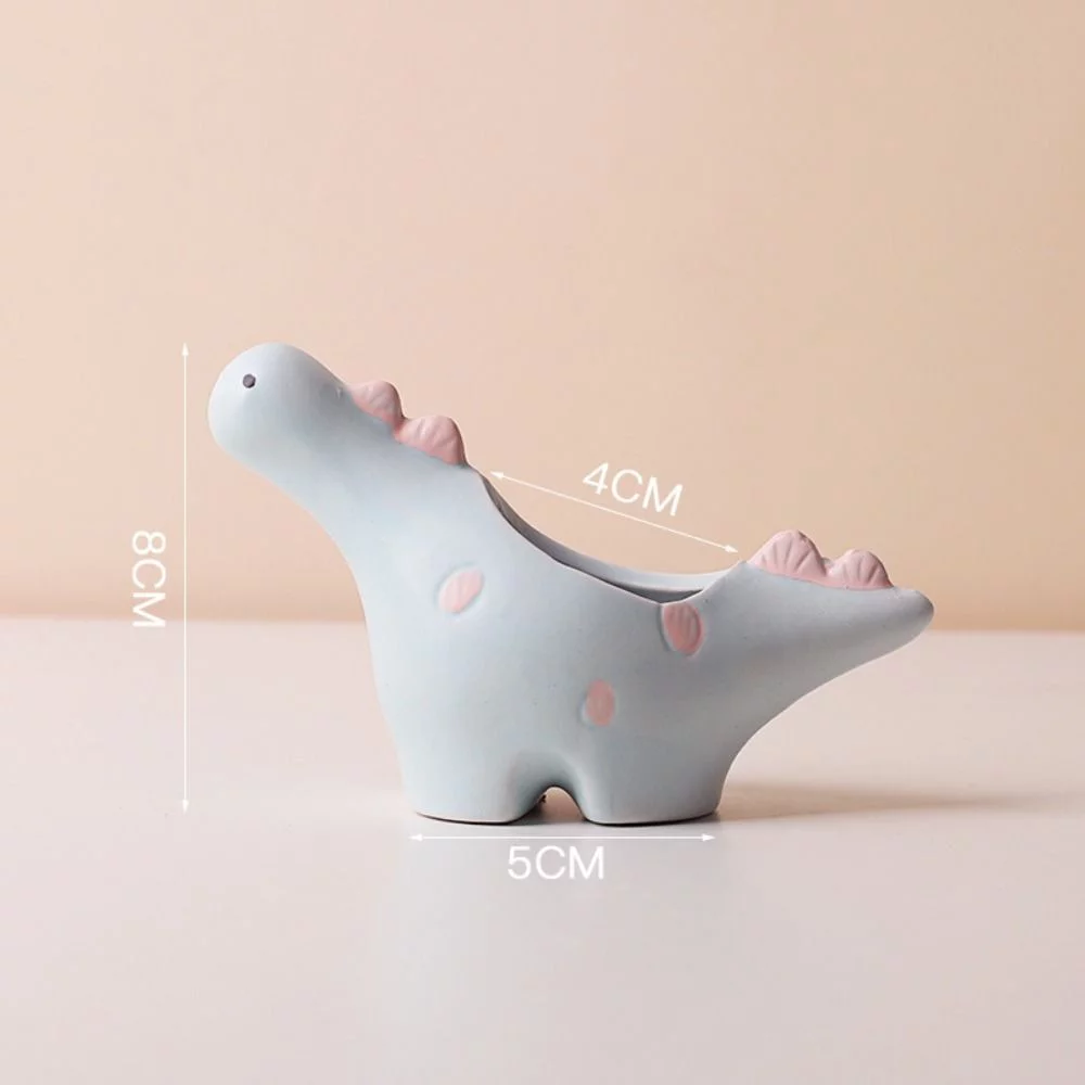 Cute Elephant Dinosaur Creative Ceramic Pots for Flowers Home Decor Flower Shape Plant Pot DINOSAUR