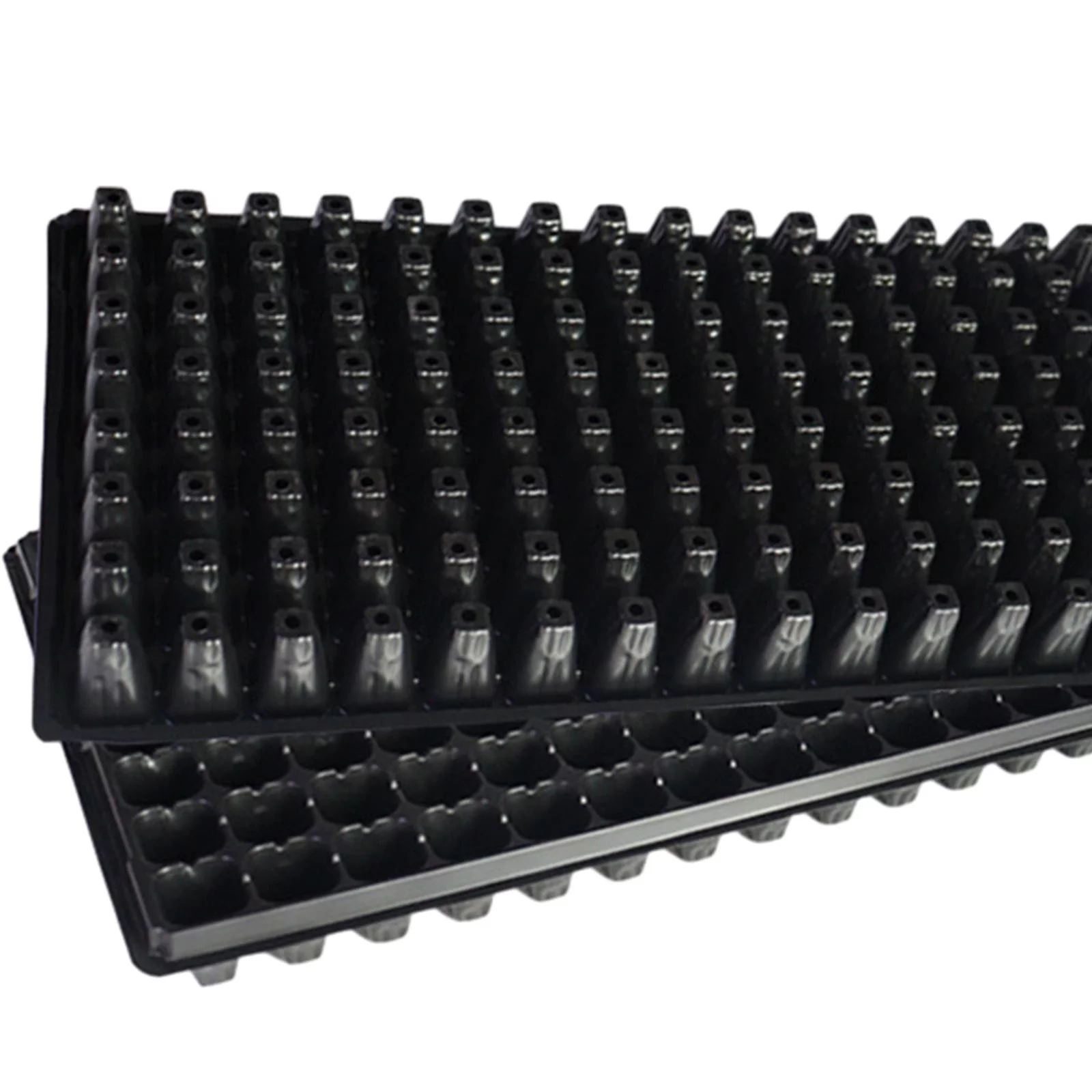 10 Pieces Seedling Starter Tray Seedling Plug Trays 128 Holes Planting Trays Germination Propagation Thickened Seedling Trays 100g