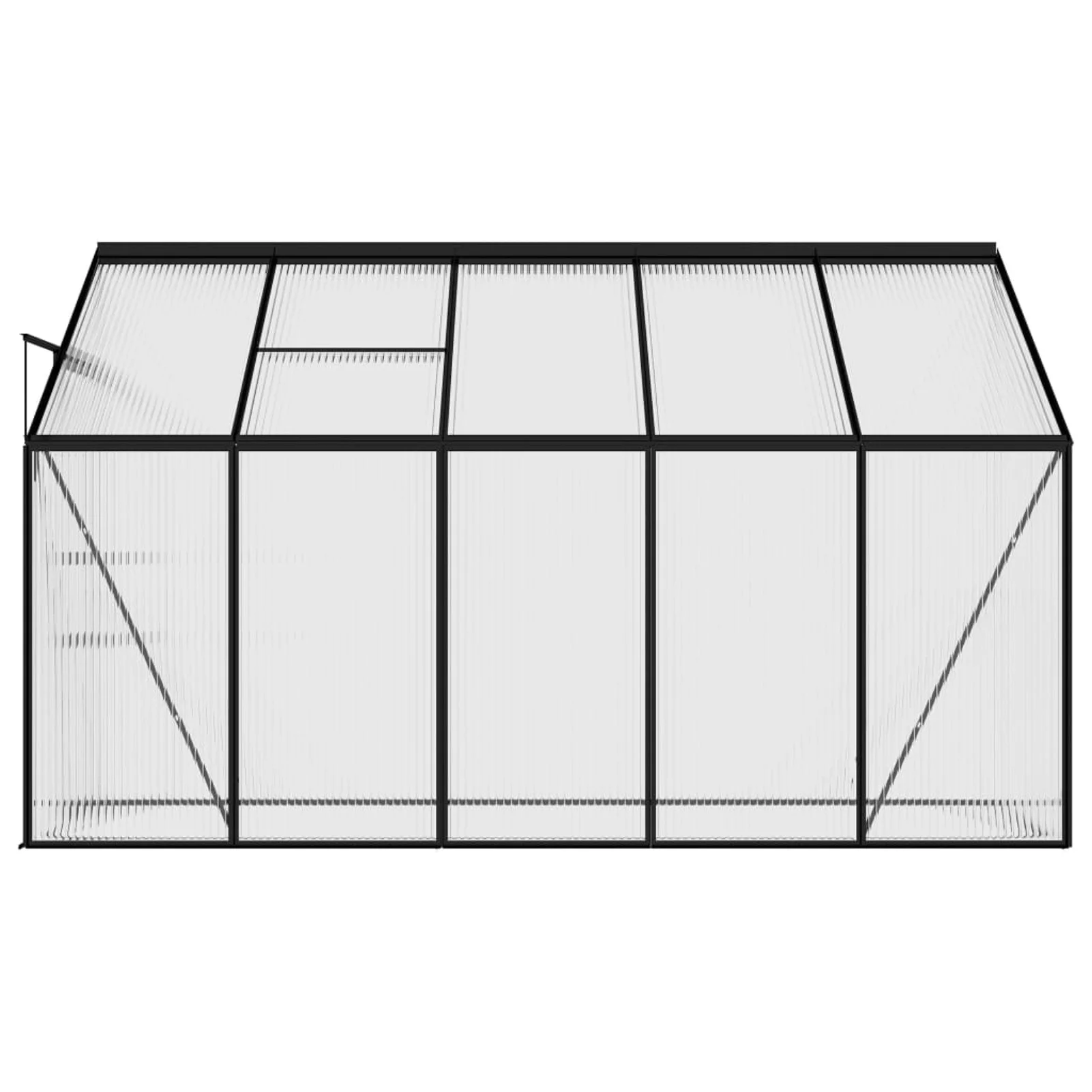moobody Greenhouse Anthracite Aluminum 220 ft³