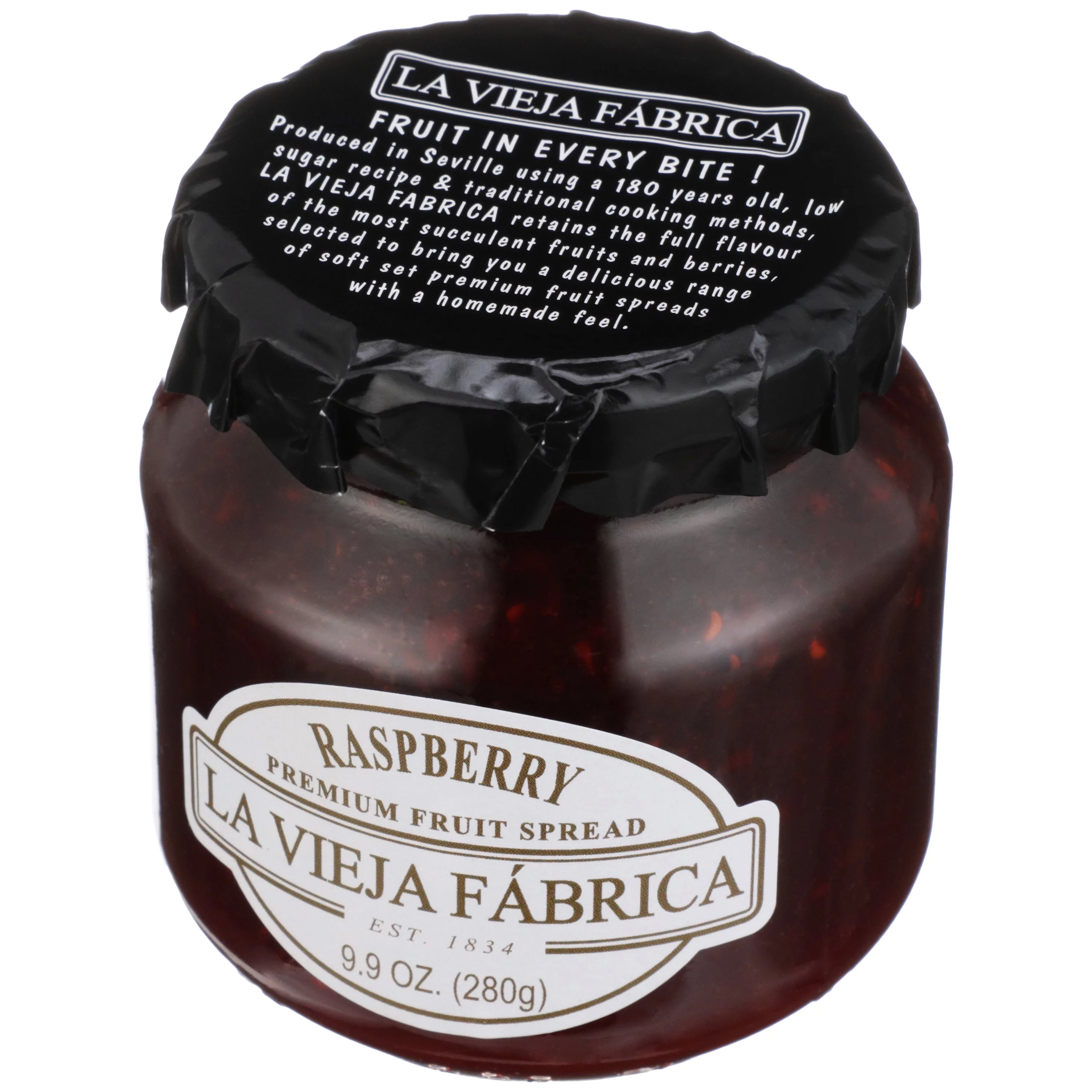 La Vieja Fabrica Fruit Spread Raspberry 9.9 oz Jar