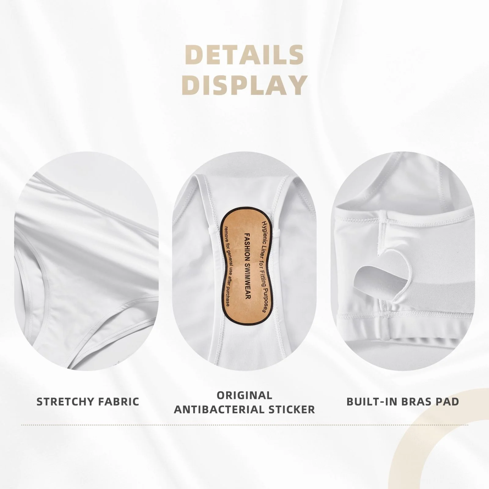 Gaeub Cartoon Sushi Women's Two Piece Swimsuit High Waisted Bikini Sets with Removable Soft Chest Pad - Small