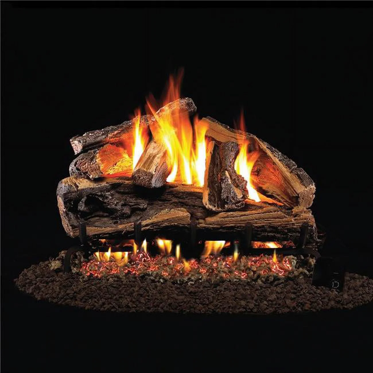 Products  18 in. Rugged Split Oak Vented Log Set
