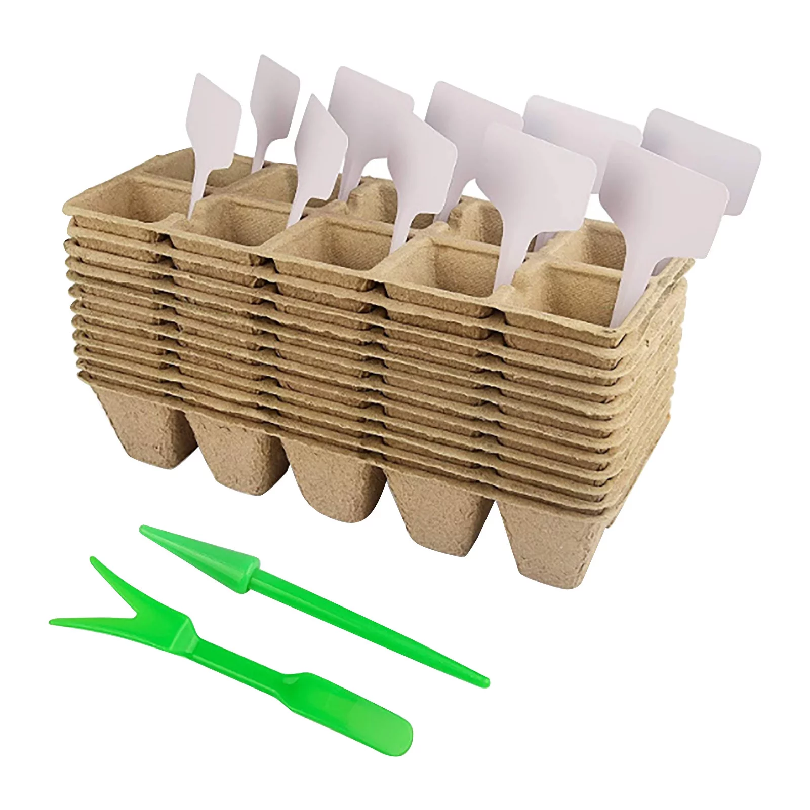 Starter Trays,12 Pack Seedling Pots Trays ,Seedling Pots Indoor Outdoor Seeder Spreader Fall Vegetable Tape for Vegetables Heavy Traffic Grass Moss Roller Grass 40lb Indoor Starting Bed