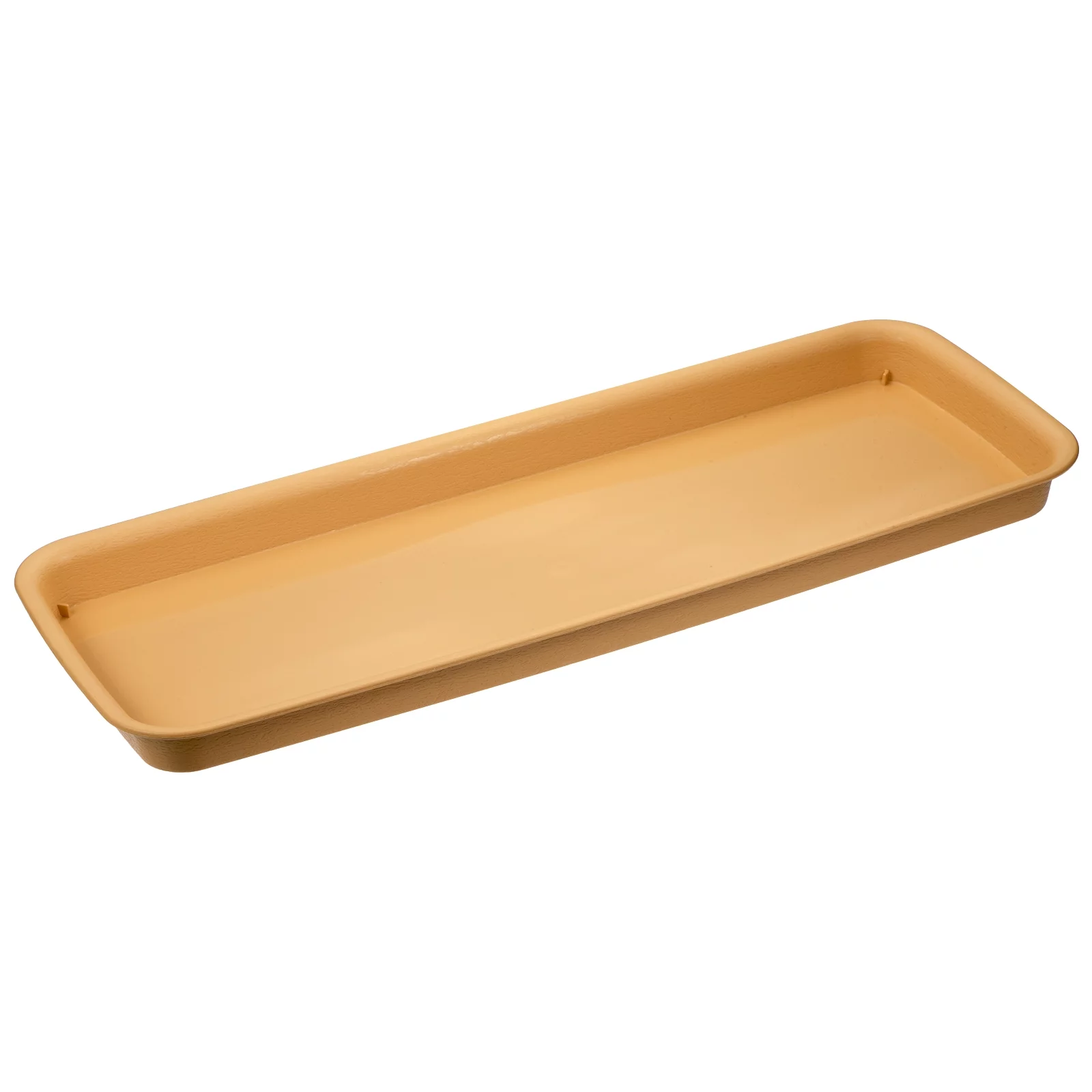 Uxcell 57x22cm Plastic Rectangular Plant Pot Saucer Flower Drip Tray, Terracotta