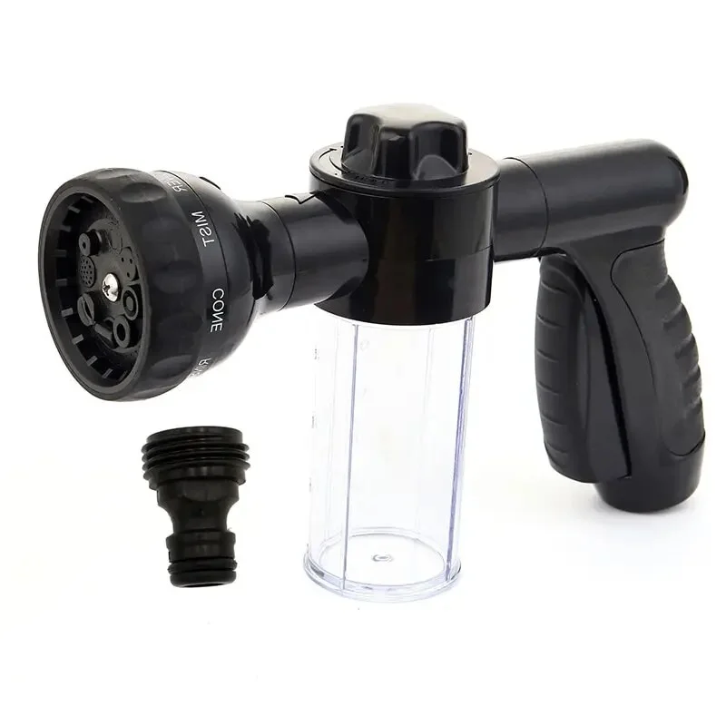Portable Auto Foam Lance Water Gun High Pressure 3 Grade Nozzle Jet Car Sprayer Cleaning Tool Car Garden Wash Tool Sprinkler Black