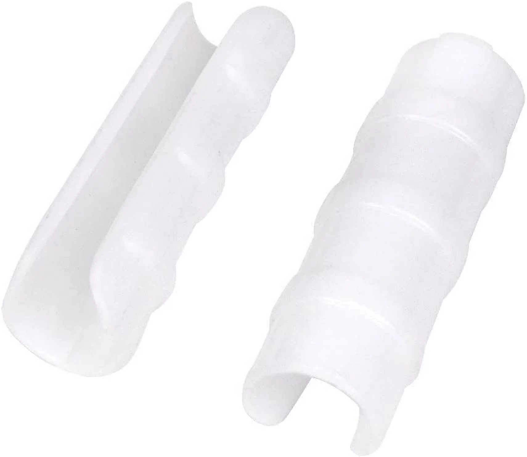 20pcs White 32mm Rod Clip Plant Greenhouse Hoops Plastic Film Garden Support Frame Grow Row Plant Cover Netting Tunnel Fixed Pipe Clamps