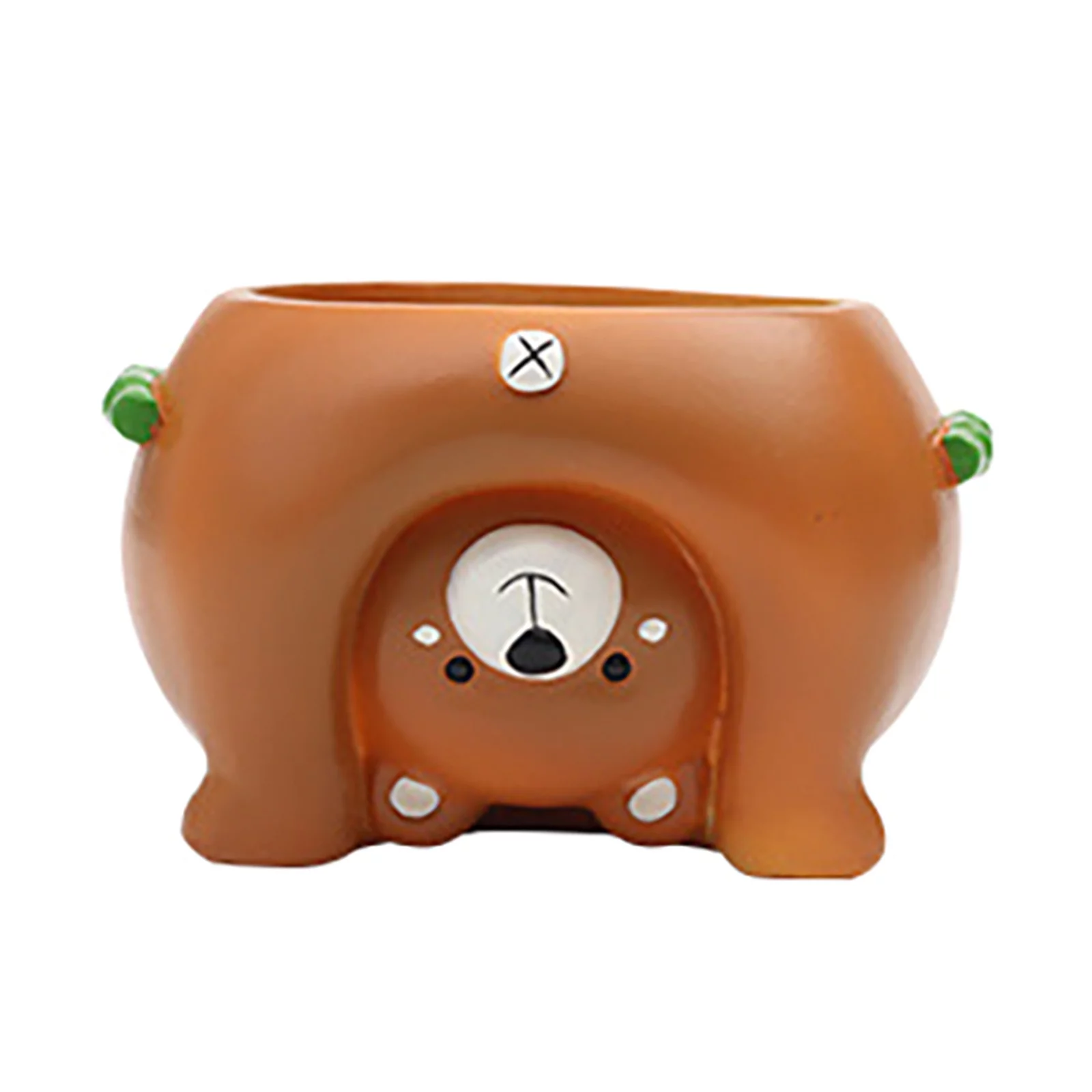 Creative Gardening Turn The Resin Flower Pot Upside Down, The Succulent Flower Pot Craft Gift Home & Outdoor Use Decoration Outdoor