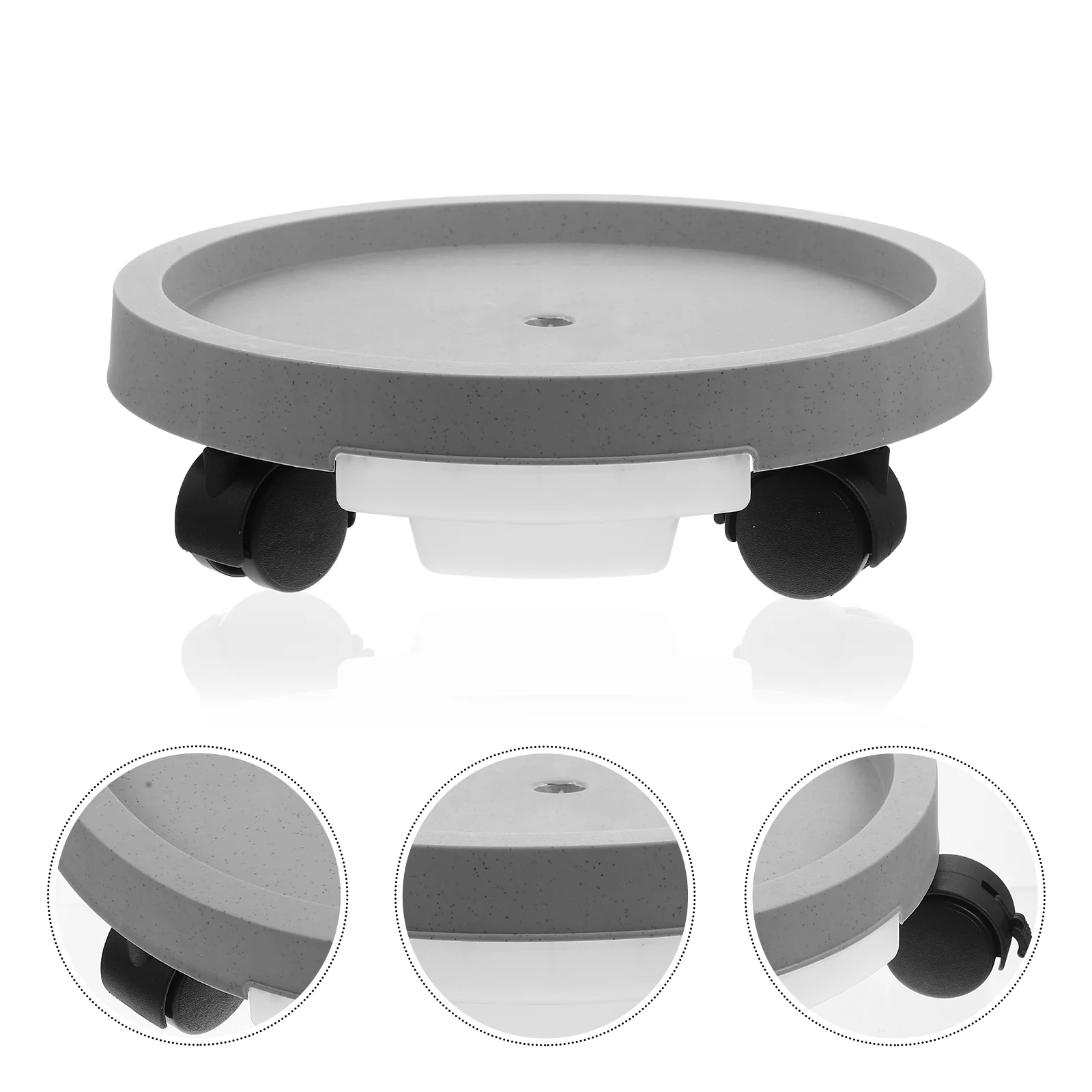 Gardening Potted Plant Tray Movable Flowerpot Tray Flowerpot Base with Water Tray