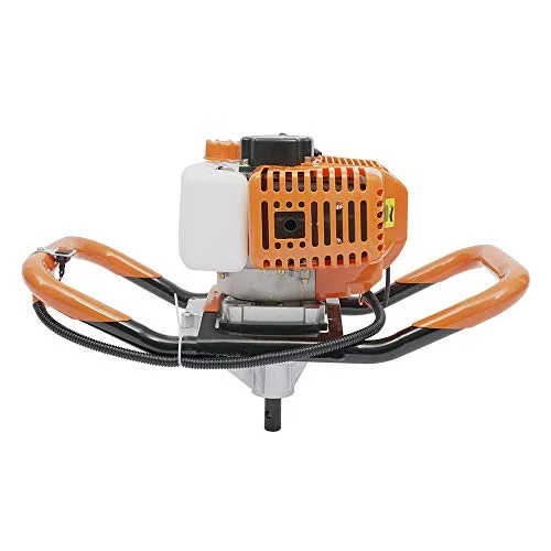 Post Hole Digger, 52CC 2 Stroke Gasoline Power Garden Digging Machine, Hammer Drilling Machine with Air-Cooled and Single-Cylinder Gasoline,1900W 7500 RPM