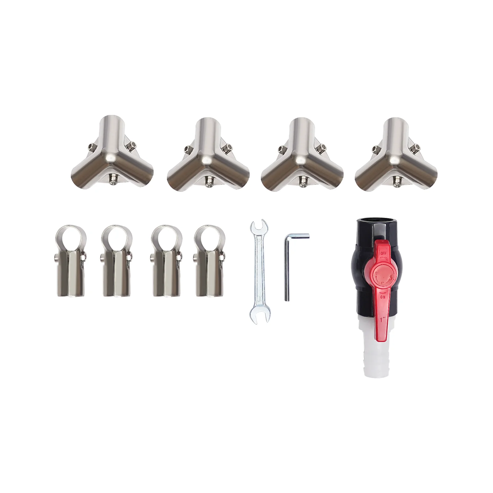 Cuboid Canvas Fish Pond Aquarium Fish Water Tank Koi Breeding Pond+Drain Valve