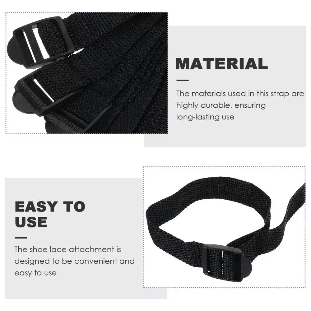 Heavy Duty Lawn Aerator Sandals - 8 Pcs Nylon Straps for Garden Spike Shoes
