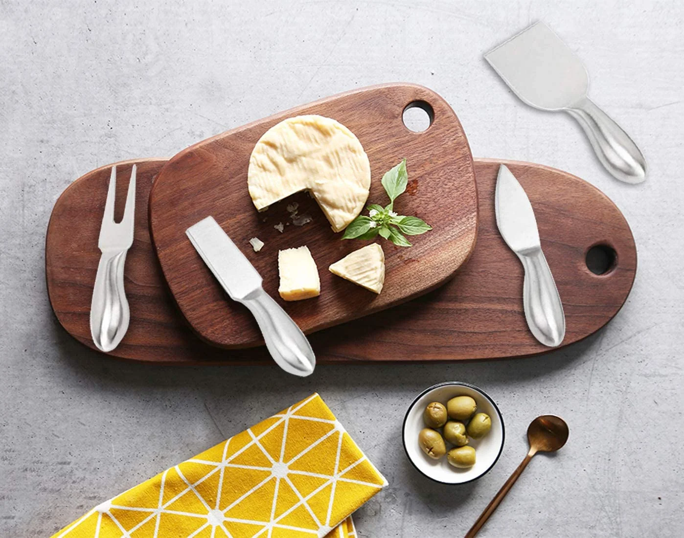 4 Pieces Stainless Steel Cheese Knives Cheese Slicer Cheese Cutter