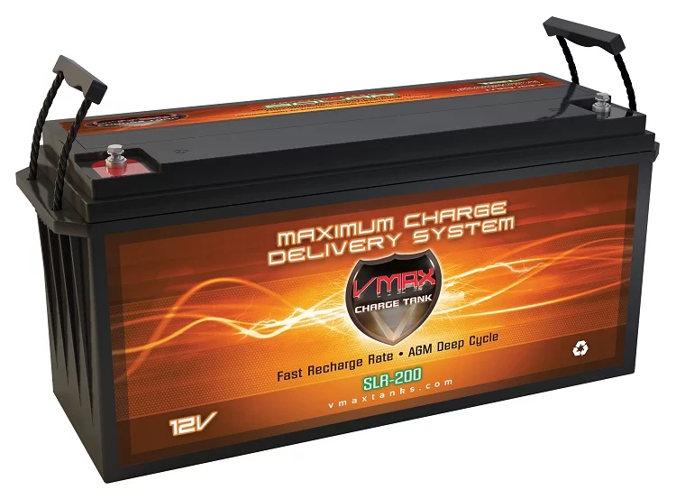 VMAX SLR200 Battery for Caterpillar Articulated Dump Trucks 200ah 4D 12V SLA