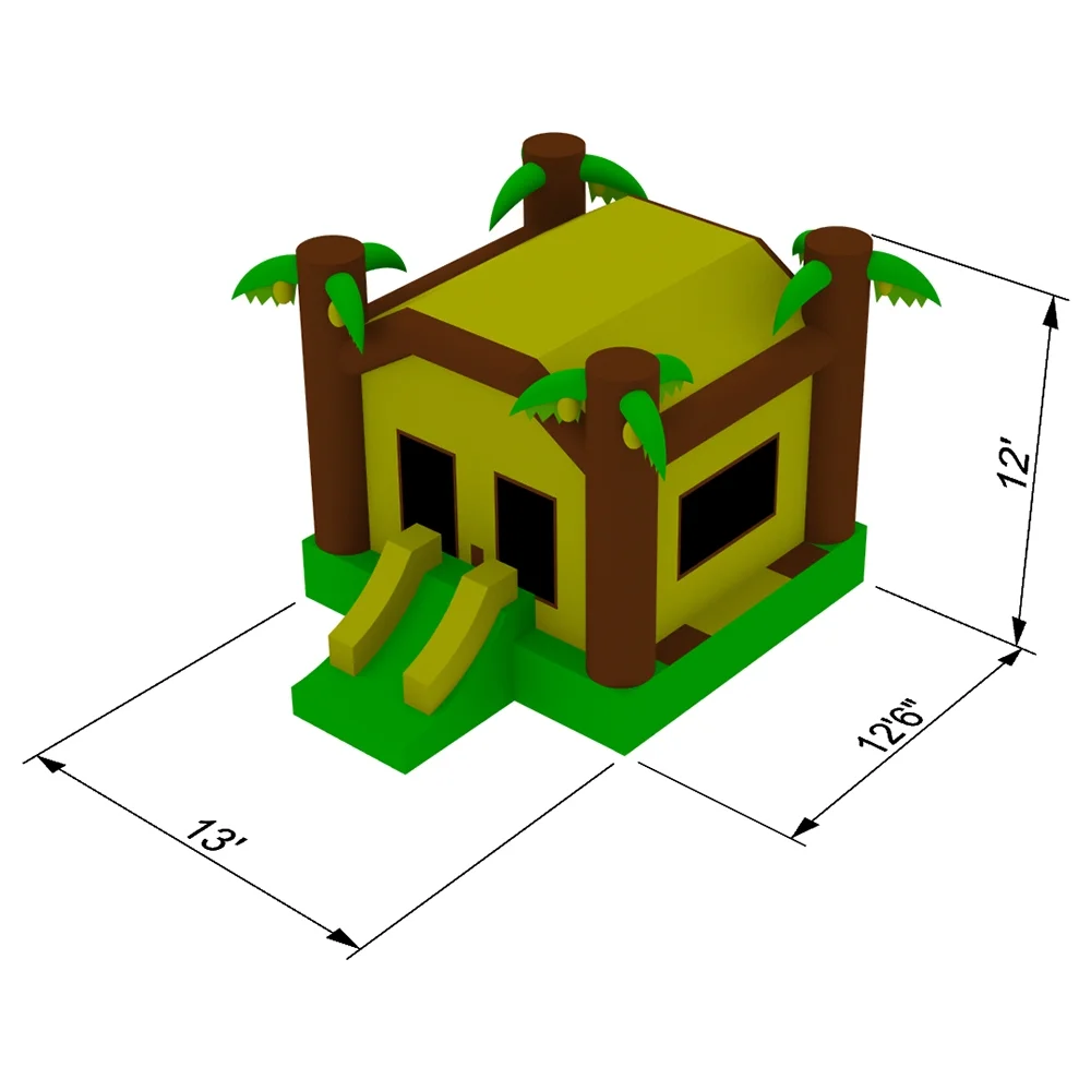 Inflatable HQ Commercial Grade Jungle Bounce House - 100% PVC with Blower