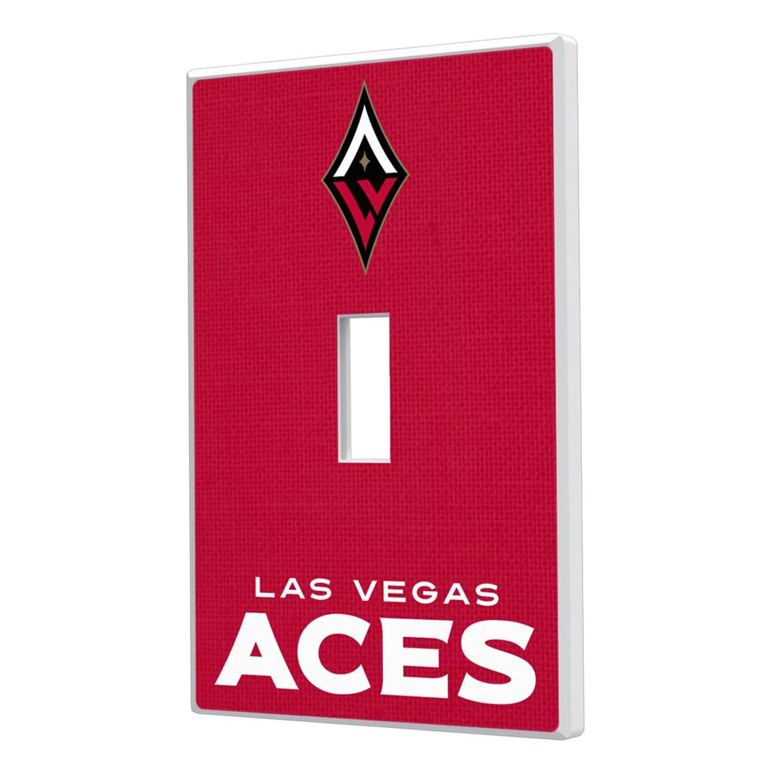 Las Vegas Aces Solid Design Single Toggle Light Switch Plate